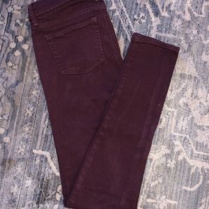 Bullhead Burgundy Denim Jegging